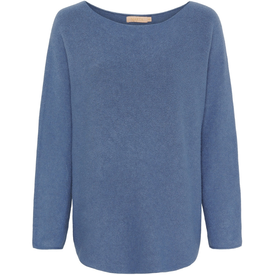 Stickad tröja ~ jeans blå