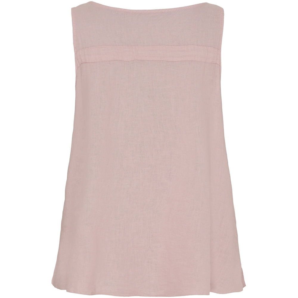 Blus i linne & viscos ~ rosa