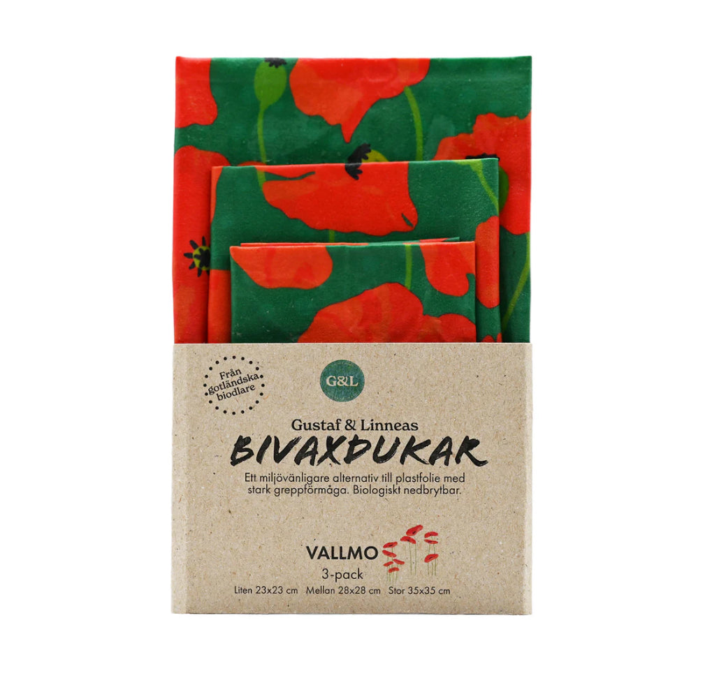 Bivaxdukar Vallmo 3-pack