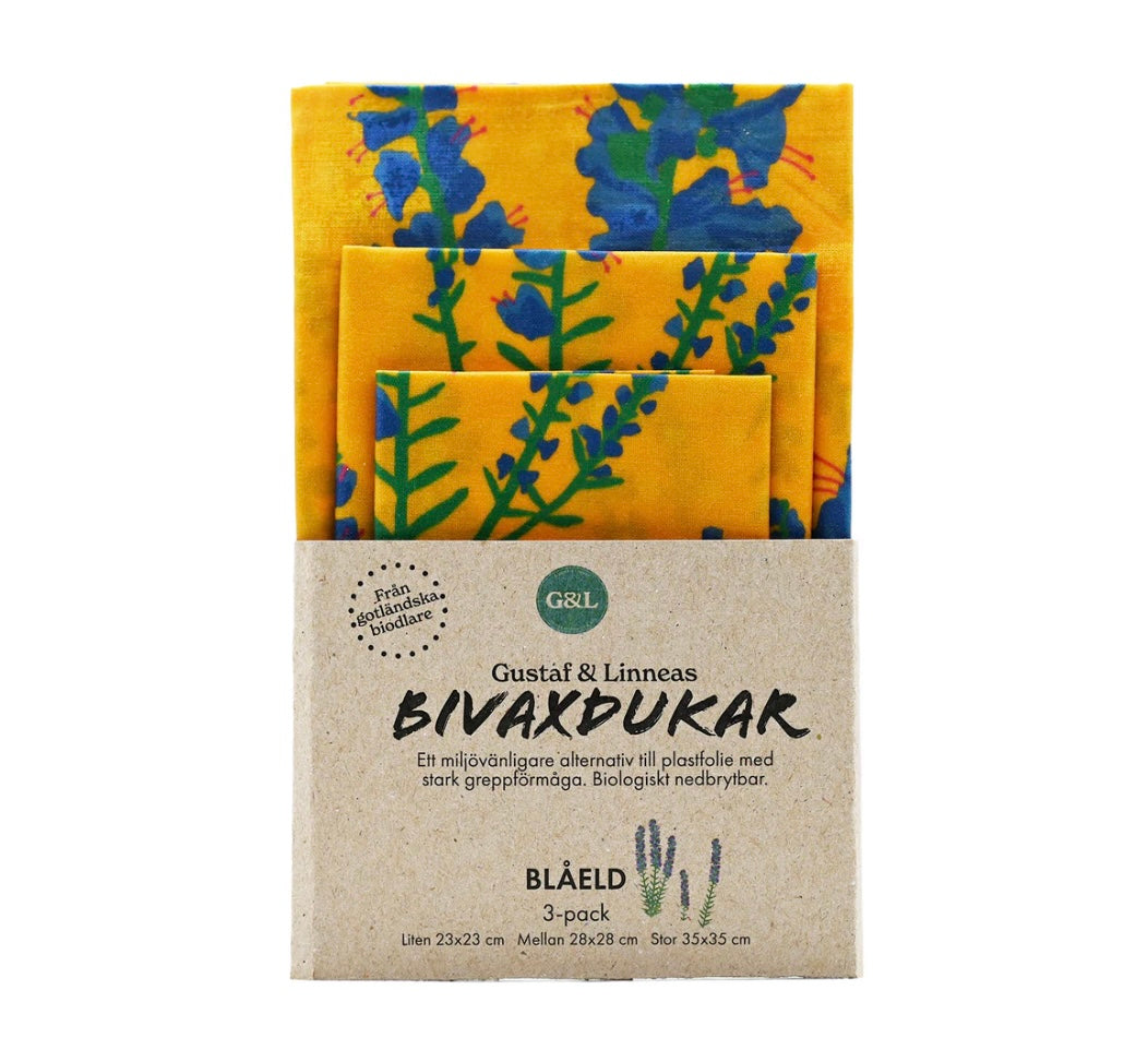 Bivaxduk Blåeld Tre-pack
