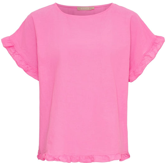 Topp med volangärm ~ rosa