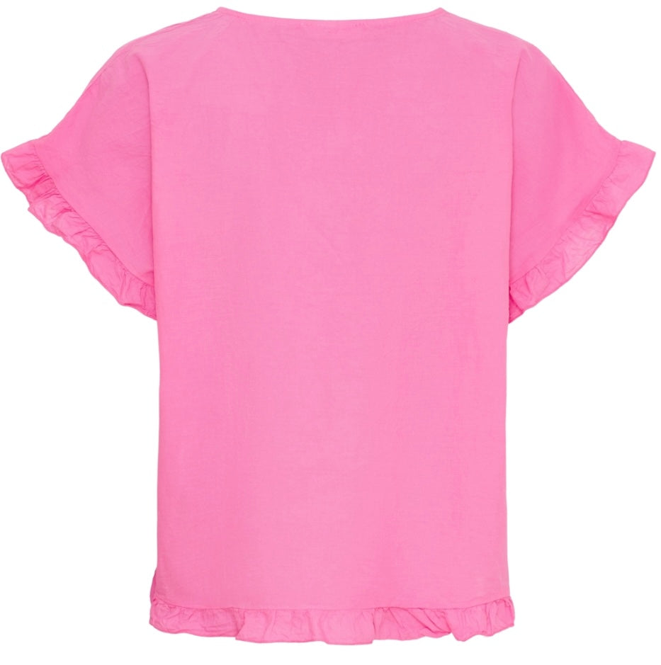 Topp med volangärm ~ rosa