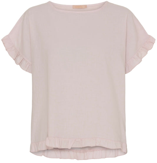Topp med volangärm ~ Old rose